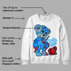 University Blue 2s DopeSkill Sweatshirt Broken Heart Graphic