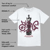 Burgundy 5s DopeSkill T-Shirt King Chess Graphic