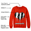 Red Foam Runner DopeSkill Vermillion Red Sweatshirt Juneteenth Heart Graphic