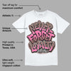 Dunk Smokey Mauve Playful Pink White Brown DopeSkill T-Shirt Never Forget Loyalty Graphic