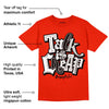 Red Foam Runner DopeSkill Vermillion Red T-shirt Talk Is Chip Graphic