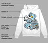 Blue Grey 13s DopeSkill Hoodie Sweatshirt Bear Steals Sneaker Graphic