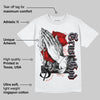 Fire Red 9s DopeSkill T-Shirt Trust God Graphic