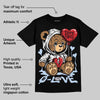 Black Metallic Reimagined 5s DopeSkill T-Shirt Broken Bear Graphic