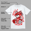Red Cement 4S DopeSkill T-Shirt Smile Through The Pain Graphic