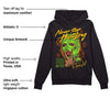 Neon Green Collection DopeSkill Hoodie Sweatshirt Never Stop Hustling Graphic