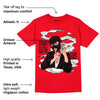 AJ 4 Red Thunder DopeSkill Red T-shirt Money Is The Motive Graphic