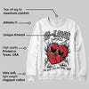 Cool Grey 9s DopeSkill Sweatshirt Crying Heart Graphic