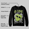 Bright Cactus 13s DopeSkill Sweatshirt Crying Heart Graphic