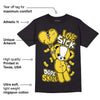 Black Tour Yellow AJ 4 Thunder DopeSkill T-Shirt Love Sick Graphic