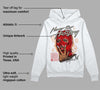 Fire Red 3s DopeSkill Hoodie Sweatshirt Never Stop Hustling Graphic