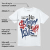 Midnight Navy 1s DopeSkill T-Shirt No Money No Love Typo Graphic