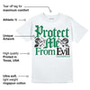 Lucky Green 5s DopeSkill T-Shirt Protect Me From Evil Graphic