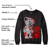 Black Cement 2s DopeSkill Sweatshirt Broken Heart Graphic