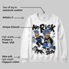 Awake NY x Racer Blue 5s DopeSkill Sweatshirt No Risk No Story Graphic
