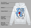 Powder Blue 9s DopeSkill Hoodie Sweatshirt Love Kills Graphic