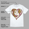 Dunk Bronzine Playful Pink Coconut Milk DopeSkill T-Shirt Heart Jordan Graphic