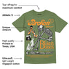 Olive 5s DopeSkill Olive T-shirt Broken Bones Graphic