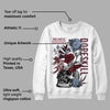 Burgundy 5s DopeSkill Sweatshirt Side Hustle Graphic