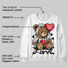 Reverse Metallic 5s DopeSkill Sweatshirt Broken Bear Graphic