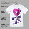 Dunk Purple Championship Court White DopeSkill T-Shirt Self Made Graphic