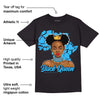 University Blue 2s DopeSkill T-Shirt Black Queen Graphic