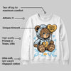 Knu Stack Vintage Satin Dream Blue DopeSkill Sweatshirt Broken Bear Graphic