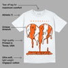 Orange Milk DopeSkill T-Shirt Juneteenth Heart Graphic