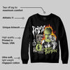 Luminous Green 5s DopeSkill Sweatshirt Drip'n Never Tripp'n Graphic