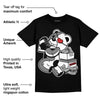 "Black/White" 1s DopeSkill T-Shirt Bear Steals Sneaker Graphic