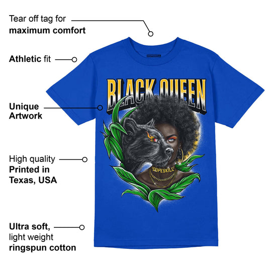 Royal Blue Collection DopeSkill Royal Blue T-shirt New Black Queen Graphic