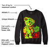 Neon Green Collection DopeSkill Sweatshirt Broken Heart Graphic