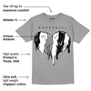 AJ 12 Playoffs DopeSkill Metallic Silver T-shirt Slime Drip Heart Graphic