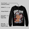 Black Metallic Reimagined 5s DopeSkill Sweatshirt False Love Graphic