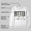 Reverse Metallic 5s DopeSkill Sweatshirt Better Myself Graphic