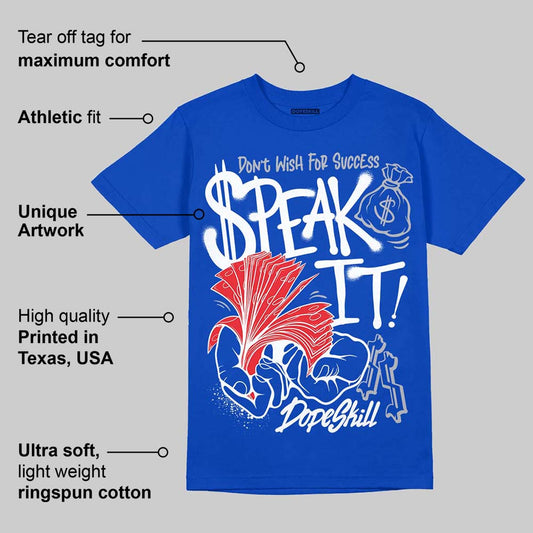 Blueberry 12s DopeSkill Royal T-shirt Speak It Graphic