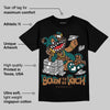 Samba Leopard Pack Collegiate Green DopeSkill T-Shirt Born To Be Rich Graphic