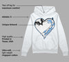 Powder Blue 9s DopeSkill Hoodie Sweatshirt Heart Jordan 9 Graphic