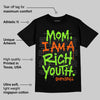 Neon Green Collection DopeSkill T-Shirt Mom, I Am A Rich Youth Graphic