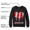 Black Cement 2s DopeSkill Sweatshirt Juneteenth Heart Graphic