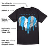 University Blue 2s DopeSkill T-Shirt Slime Drip Heart Graphic