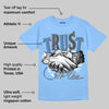 Knu Stack Vintage Satin Dream Blue DopeSkill Blue T-shirt Trust No One Graphic