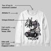 Black Cat 3s DopeSkill Sweatshirt Smile Through The Pain Graphic