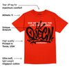 Red Foam Runner DopeSkill Vermillion Red T-shirt Queen Graphic