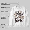 Baroque Brown 12s DopeSkill Sweatshirt No Money No Love Typo Graphic