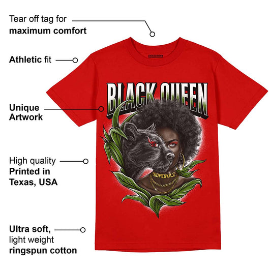 Red Collection DopeSkill Red T-shirt New Black Queen Graphic