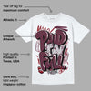 Burgundy 5s DopeSkill T-Shirt New Paid In Full Graphic