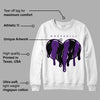 Field Purple 12s DopeSkill Sweatshirt Slime Drip Heart Graphic