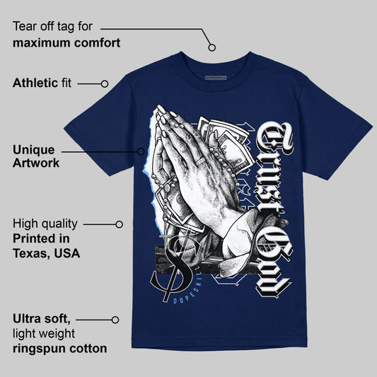 AJ 6 Midnight Navy DopeSkill T-shirt Trust God Graphic