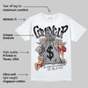 White Cement 4s DopeSkill T-Shirt Money Bag Coming Up Graphic